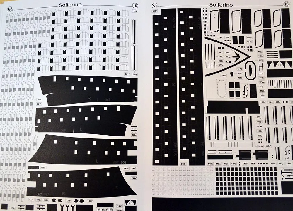 Модель из бумаги броненосец "Solferino"