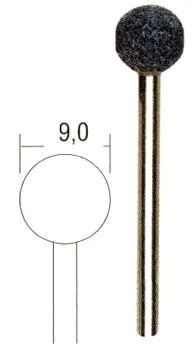 Шлифовальные насадки Proxxon, сфера 9 мм, 3 шт Шлифовальные насадки Proxxon, сфера 9 мм, 3 шт