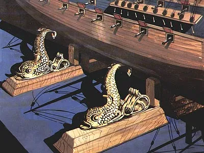 Держатели в виде дельфинов, 70 мм, 4 шт Держатели в виде дельфинов, 70 мм, 4 шт