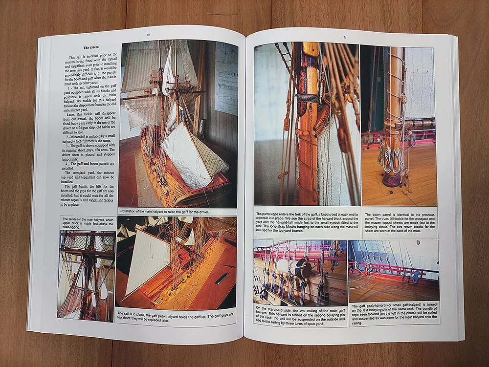 Fitting and rigging a 74-gun model ship Fitting and rigging a 74-gun model ship