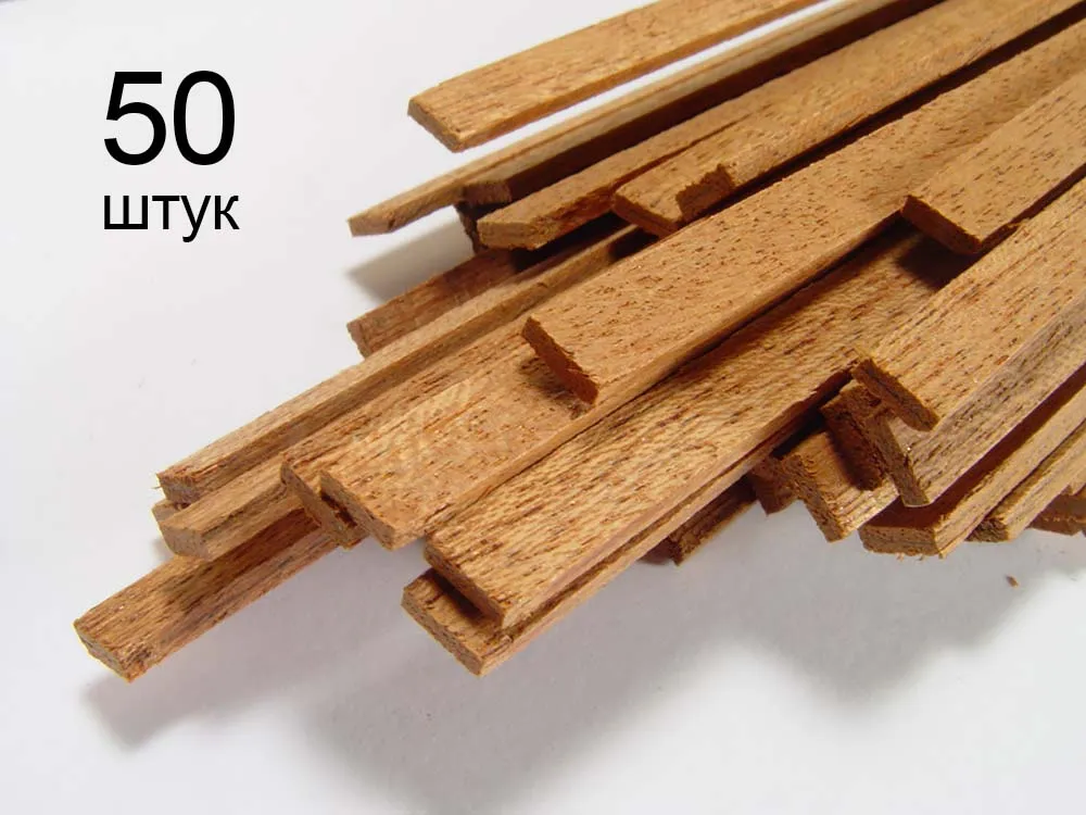 Рейка 0,5х6мм, красное дерево, 50 шт
