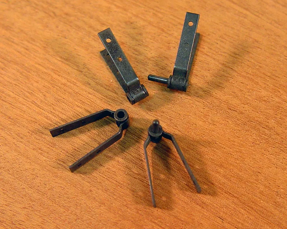 Петля для руля, черненый металл, 5 мм, 2 пары