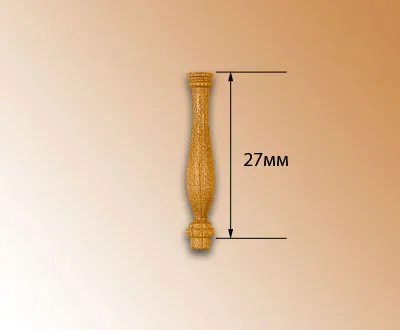 Пиллерс, орех, 27 мм, 10 шт