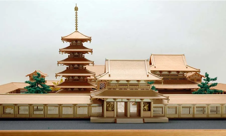 Диорама Horyu-Ji, западная часть Диорама Horyu-Ji, западная часть