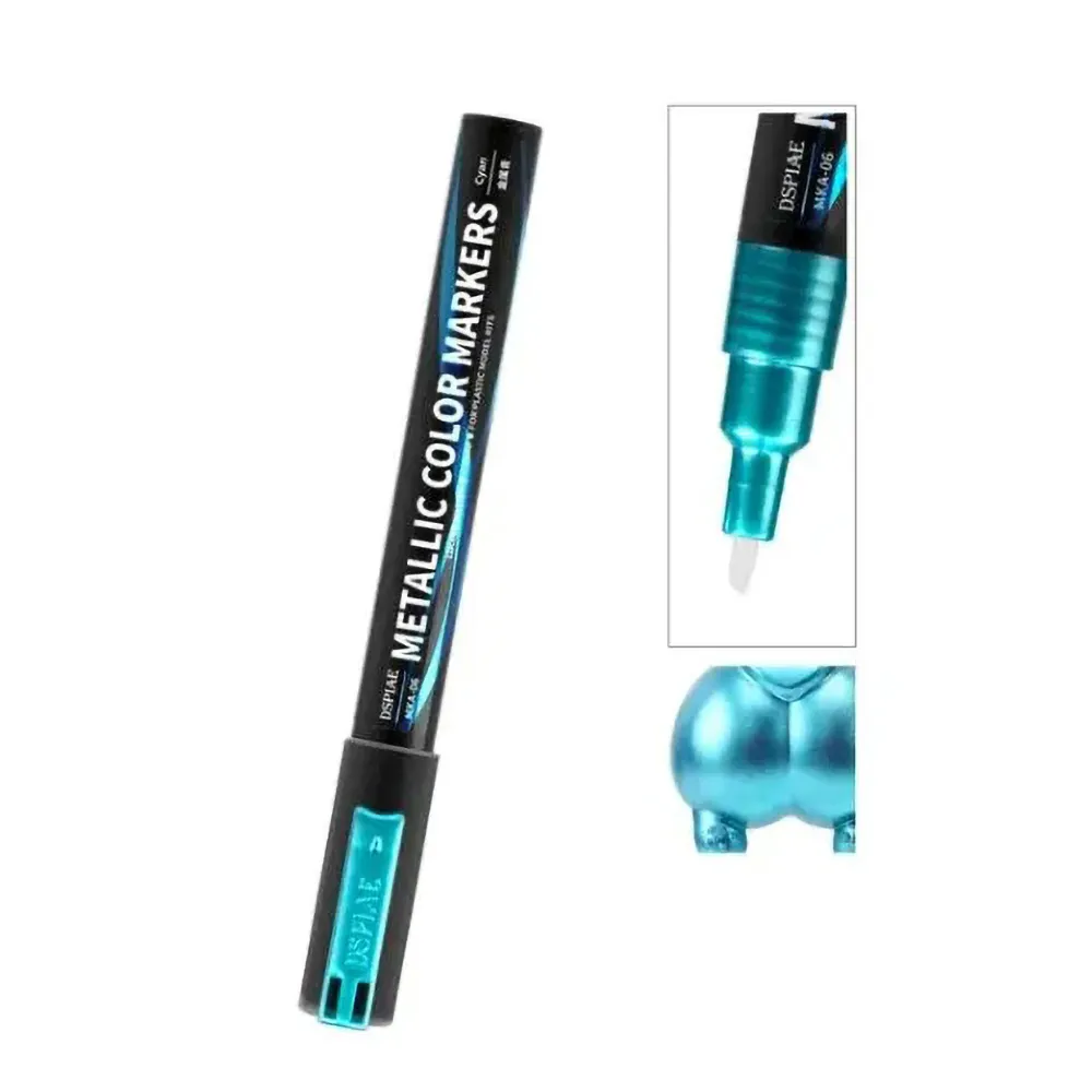 Маркер суперметаллик голубой Маркер суперметаллик голубой