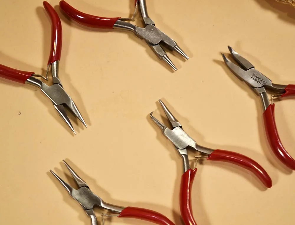 Набор мини-плоскогубцев 75 мм для ювелирных работ, 5 шт Набор мини-плоскогубцев 75 мм для ювелирных работ, 5 шт