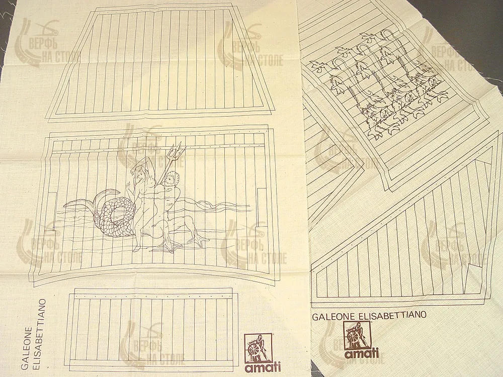 Паруса для модели Galeon Elizabetiano