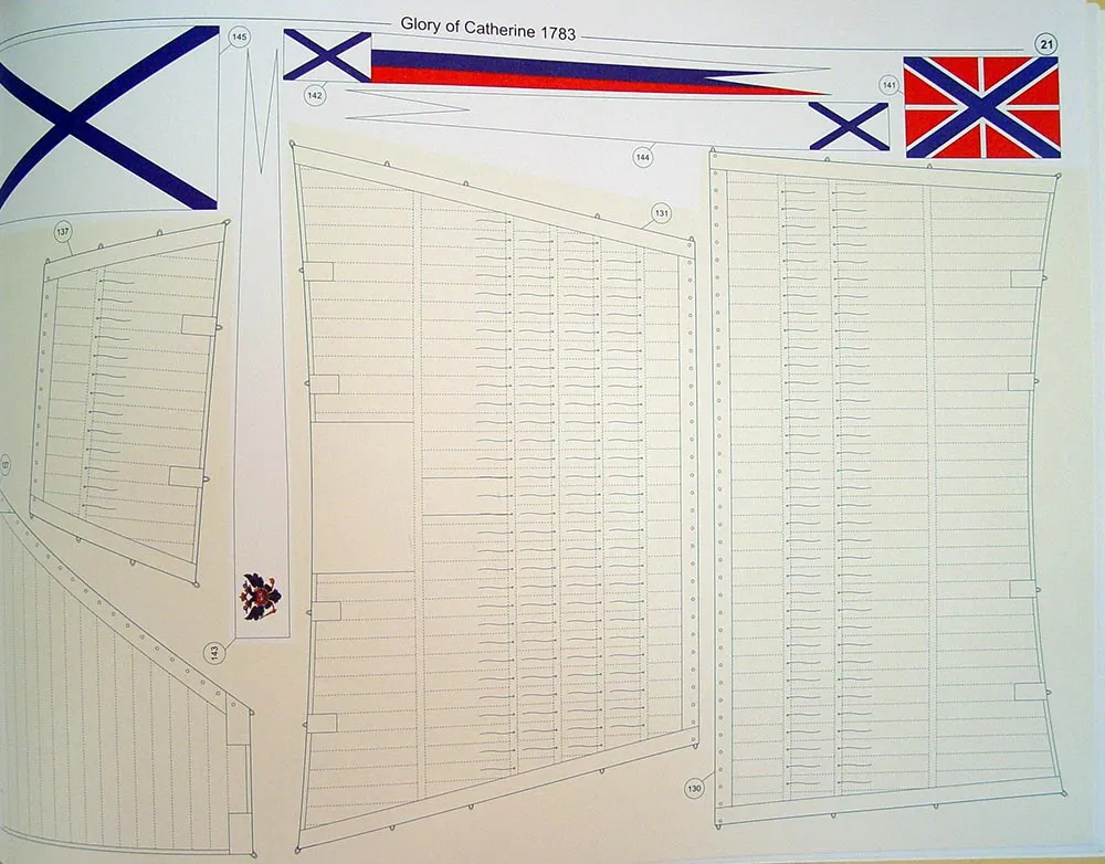 Модель из бумаги линейный корабль "Слава Екатерины" Модель из бумаги линейный корабль "Слава Екатерины"