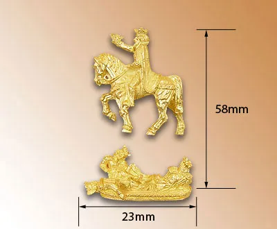 Носовая фигура на корабль Sovereign of the seas, металл, масштаб 1:80