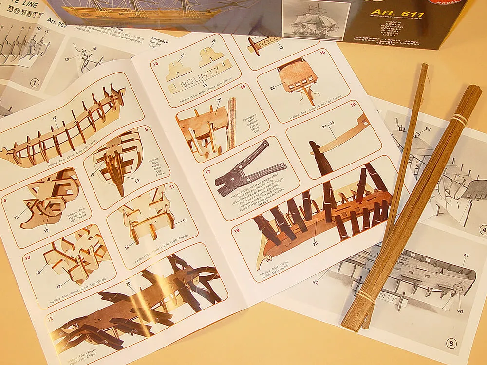 HMS Bounty каркасная модель HMS Bounty каркасная модель