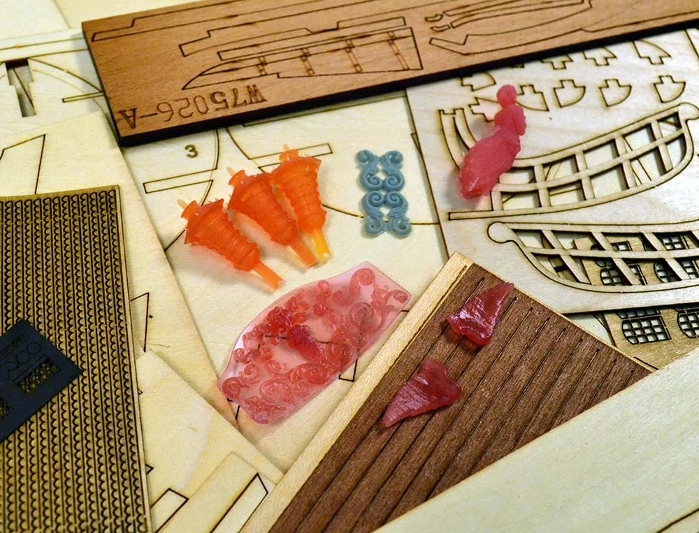 Black Pearl (Черная Жемчужина), 533 мм + (Полный набор инструментов, клея и лак)