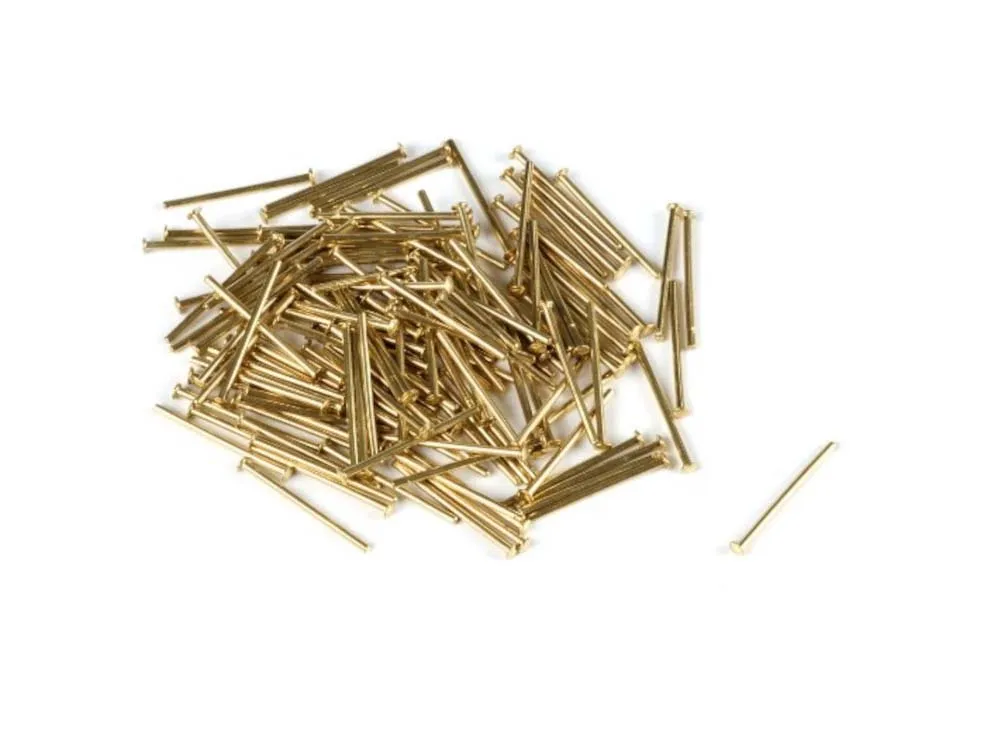 Гвоздь тупой, латунь, 12 мм, 200 шт Гвоздь тупой, латунь, 12 мм, 200 шт