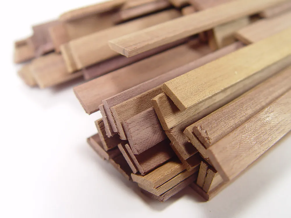 Рейка 0,5х5мм, темный орех, 5 шт.