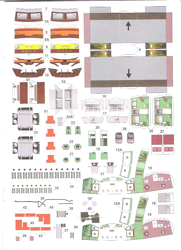Модель из бумаги Электровоз ЧС4т