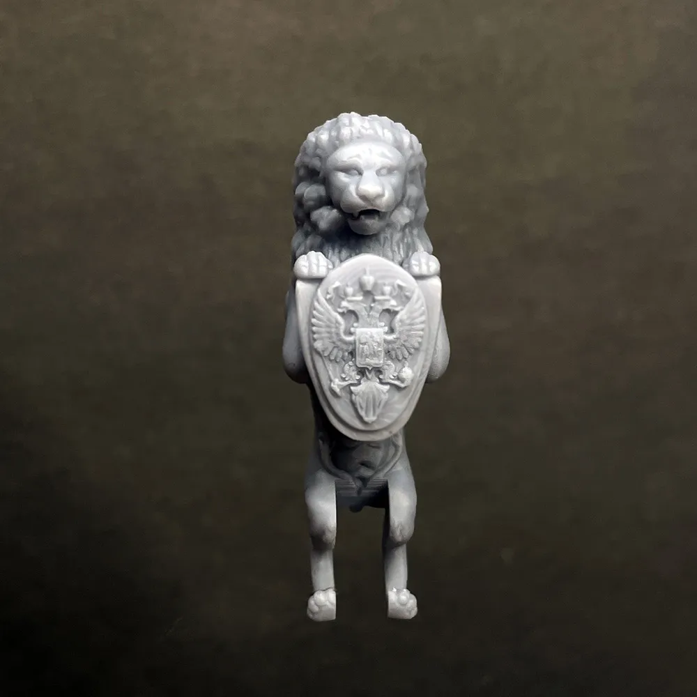 Носовая фигура Лев, пластик, 45 мм, масштаб 1:50 Носовая фигура Лев, пластик, 45 мм, масштаб 1:50