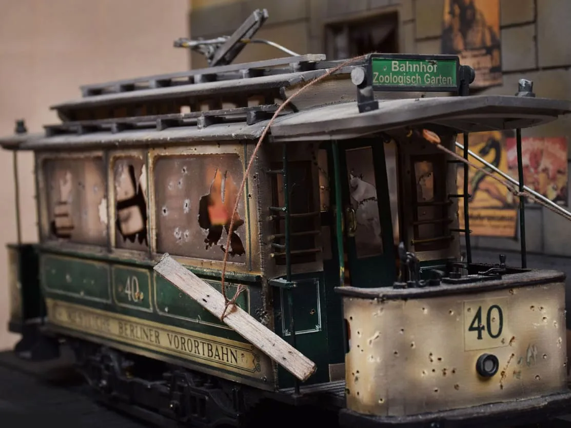 модель трамвая Диорама Berlin модель трамвая Диорама Berlin