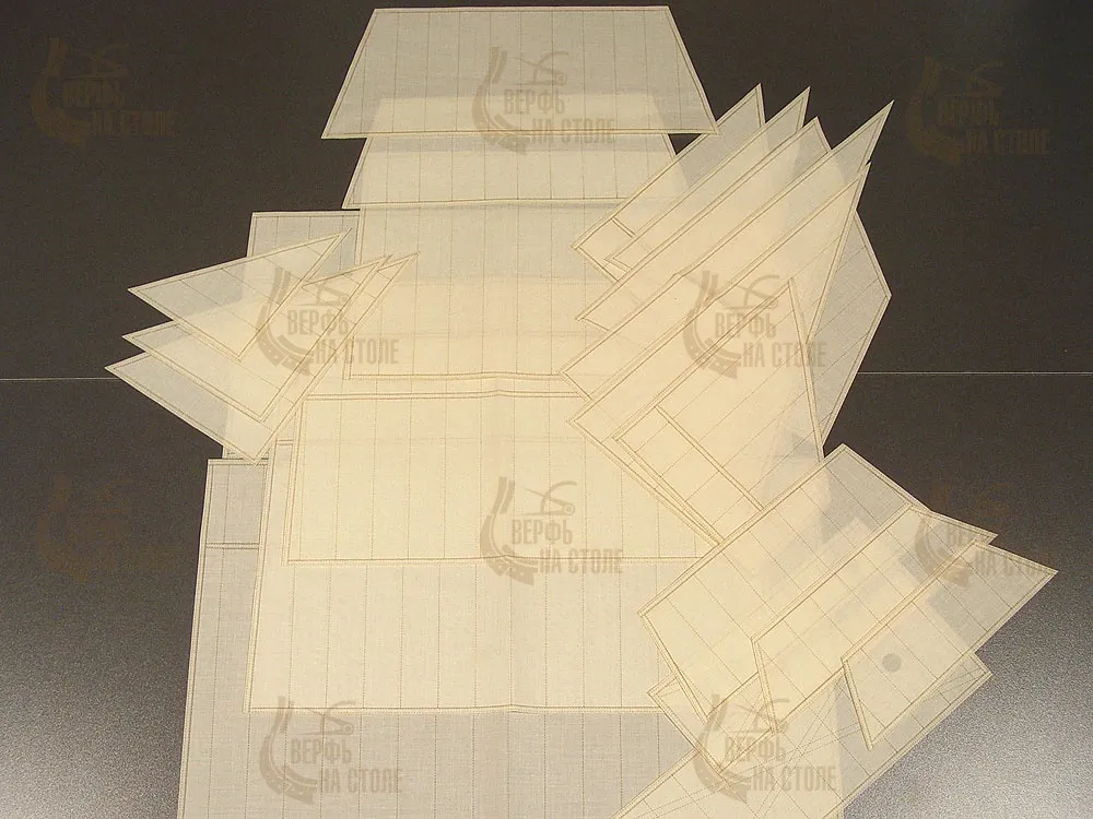 Улучшенные паруса для модели корабля Santisima Trinidad Улучшенные паруса для модели корабля Santisima Trinidad