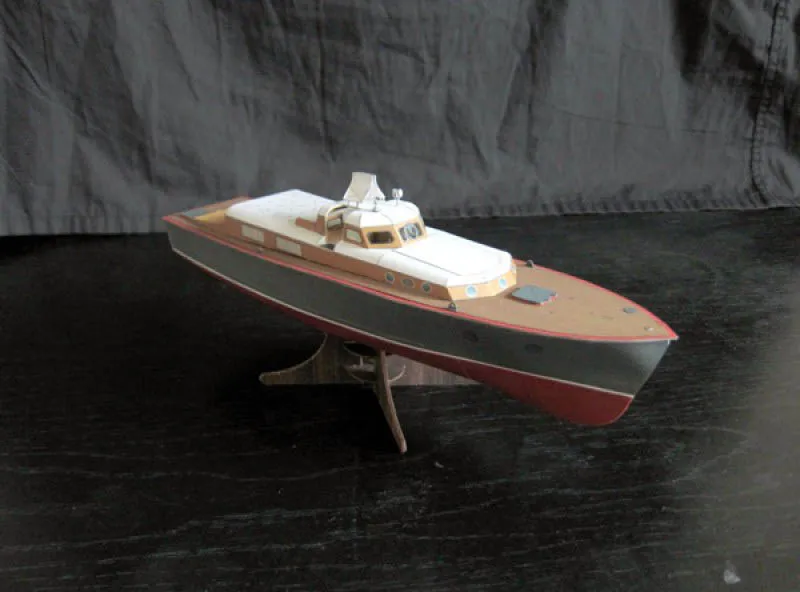 Модель из бумаги катер "Адмиральский" (пр. 371)