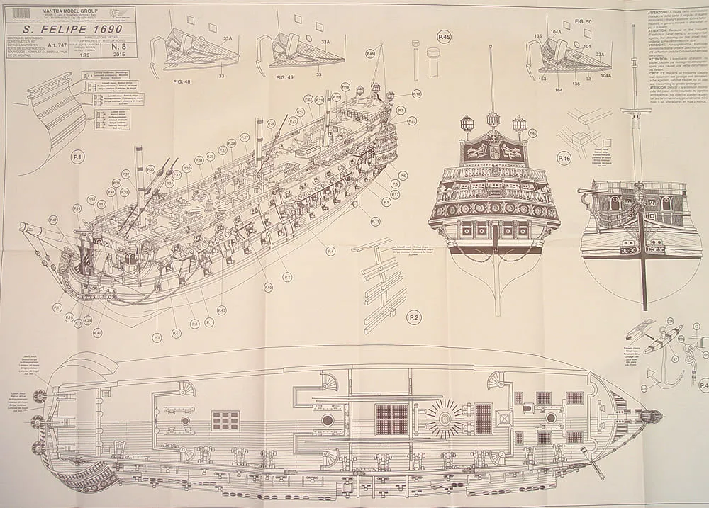 Чертеж корабля San Felipe Чертеж корабля San Felipe