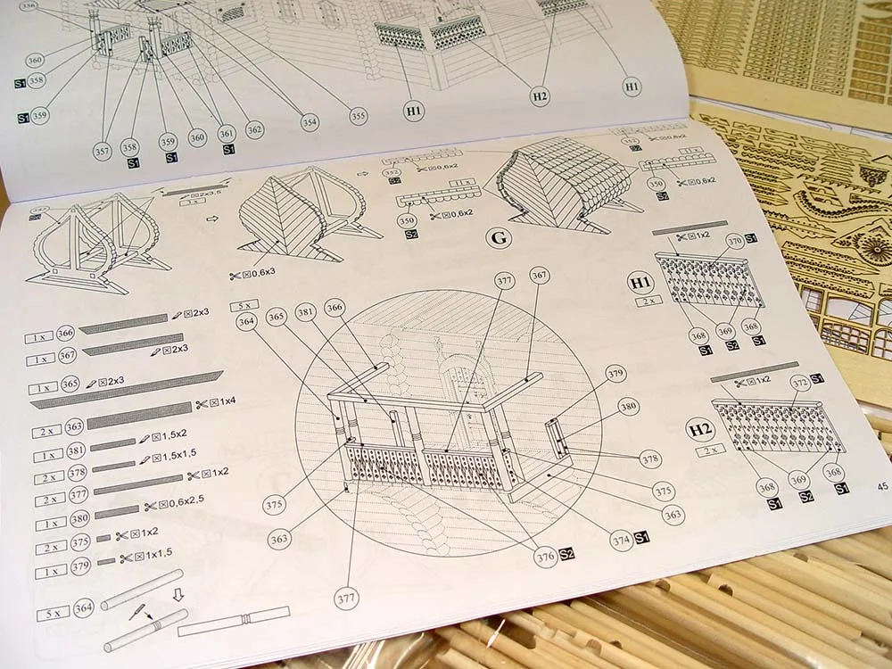 Терем в Китай-городе, 3370 деталей + (Расширенный набор для сборки)