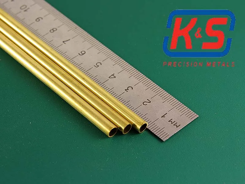 Латунная трубка 5х0,45 мм, 3 шт