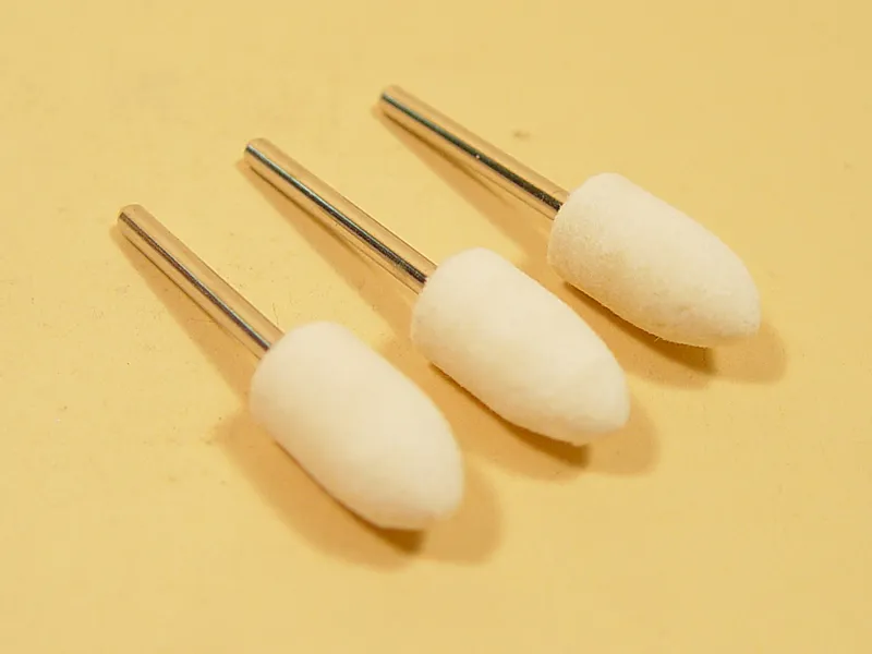 Диск полировальный, войлок, пуля, 10х15 мм, 3 шт JAS