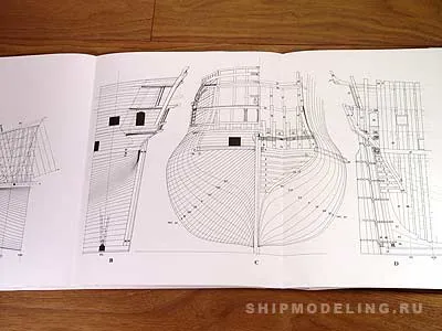 Полный комплект чертежей 74 gun ship, масштаб 1:48 Полный комплект чертежей 74 gun ship, масштаб 1:48