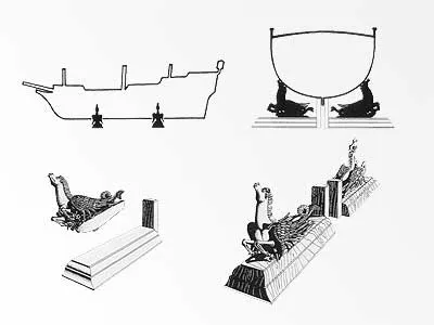 Держатели в виде пегасов, 70 мм, 4 шт Держатели в виде пегасов, 70 мм, 4 шт