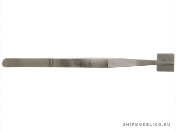 Длинный пинцет с квадратными кончиками Длинный пинцет с квадратными кончиками