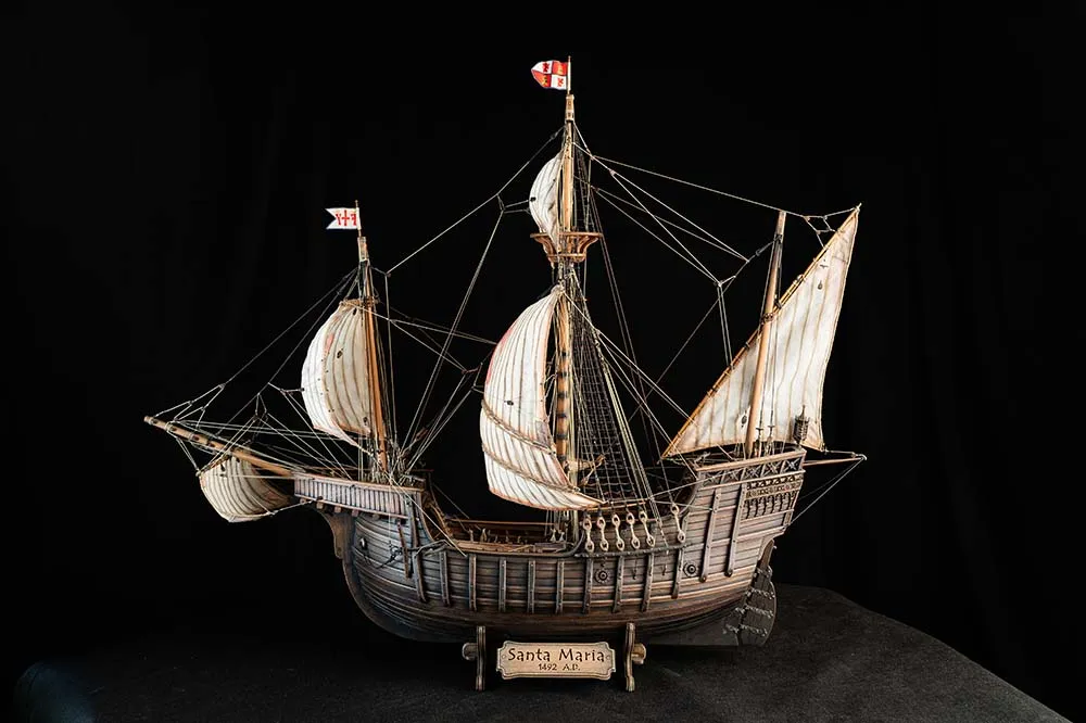 Santa Maria + паруса, подставка и стапель Santa Maria + паруса, подставка и стапель