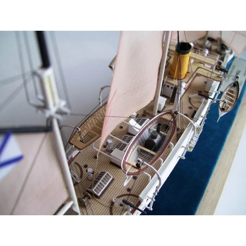 Модель из картона канонерская лодка "Кореец", Россия 1888 г