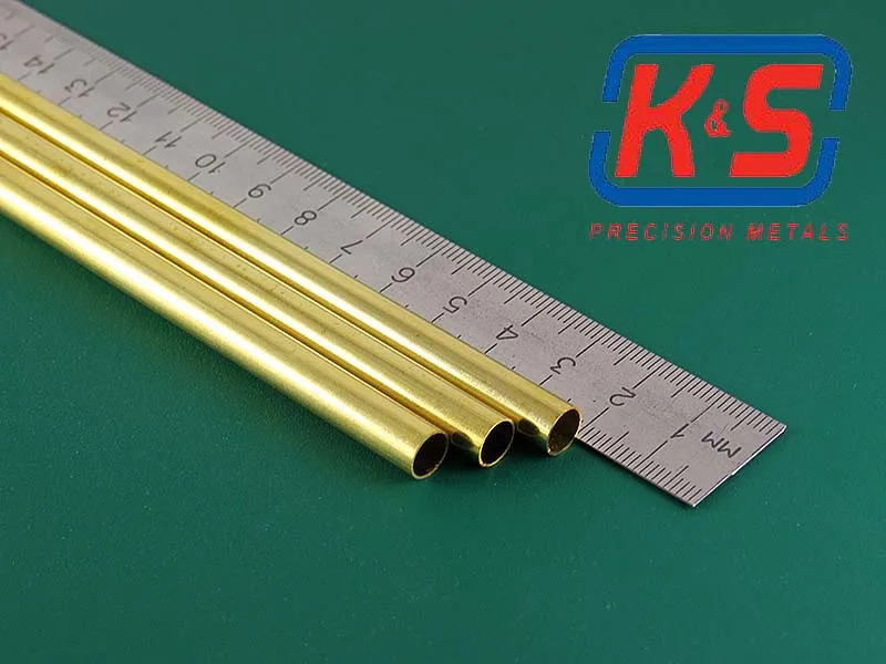 Латунная трубка 8х0,36 мм, 1 шт