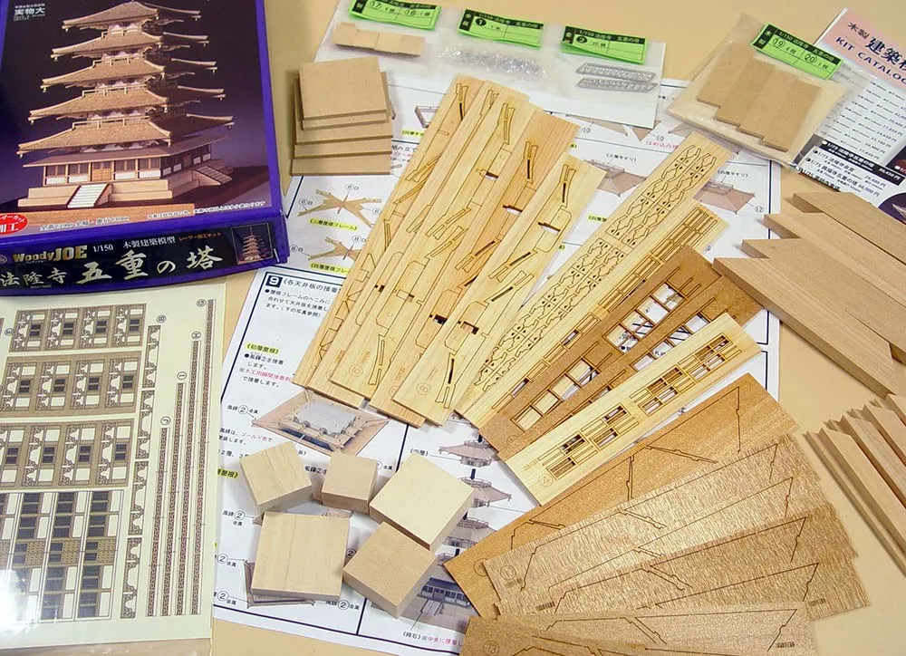 5-ти ярусная пагода Horyu-Ji + (Стартовый набор инструментов) 5-ти ярусная пагода Horyu-Ji + (Стартовый набор инструментов)