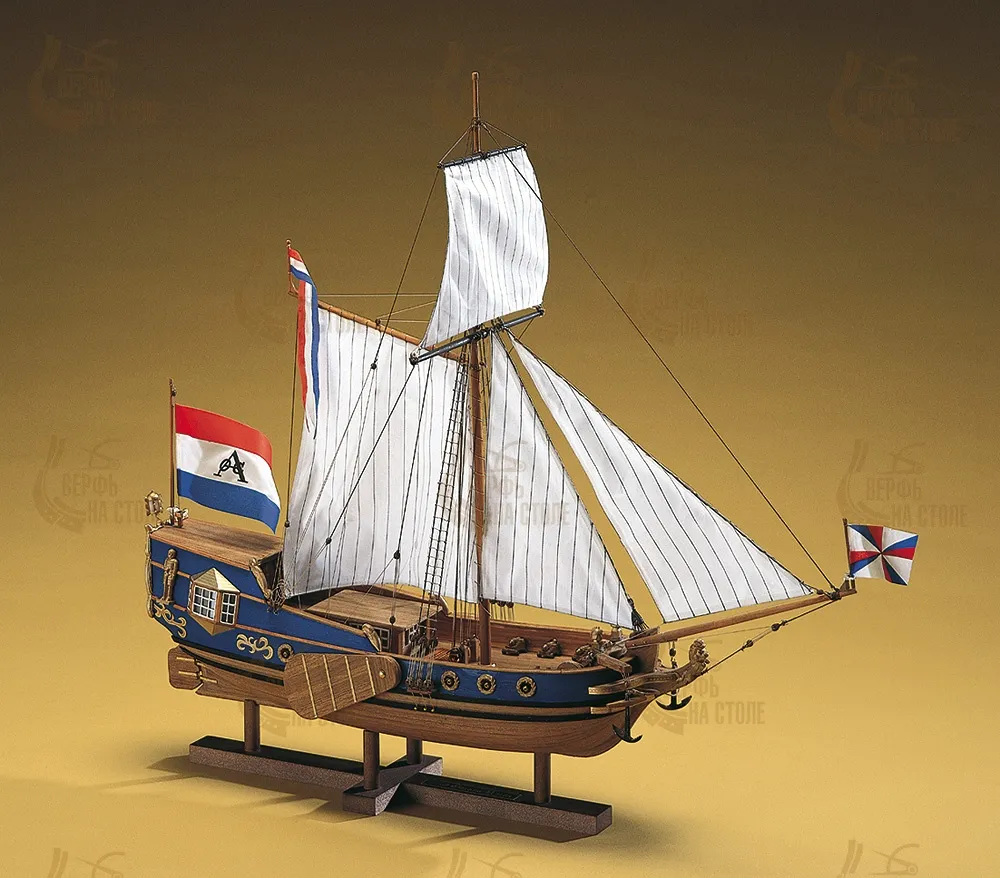деревянная модель парусника Golden Yacht