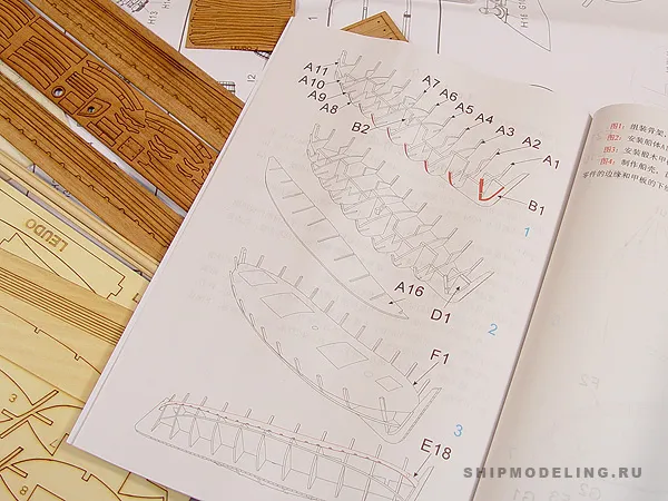 модель корабля для сборки Leudo 1800-1900 модель корабля для сборки Leudo 1800-1900
