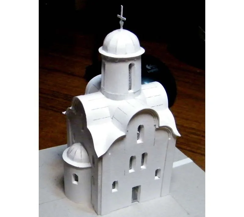 Модель из бумаги Церковь Рождества Богородицы Модель из бумаги Церковь Рождества Богородицы