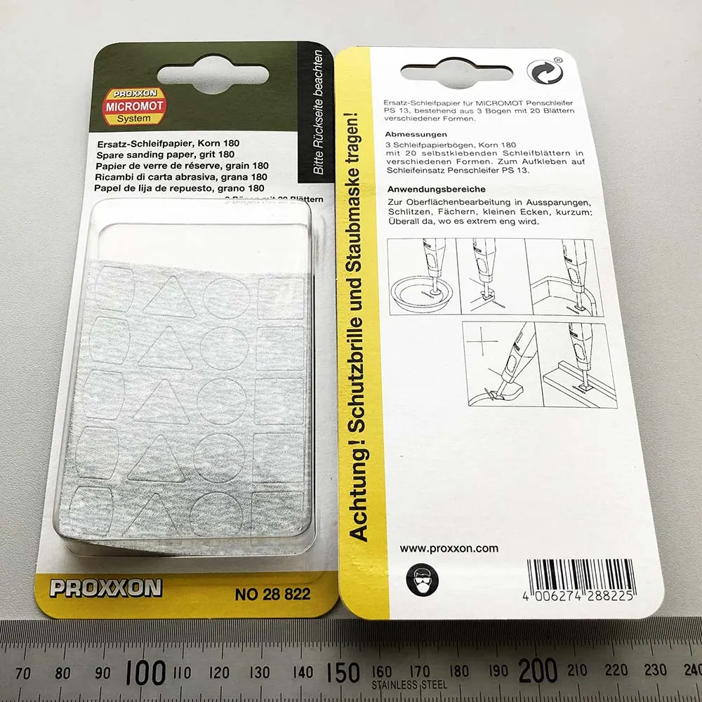 Набор шлифовальной бумаги для линейной шлифмашинки Proxxon 28822 Набор шлифовальной бумаги для линейной шлифмашинки Proxxon 28822