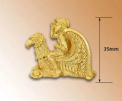 Носовая фигура Всадник на грифоне, металл, масштаб около 1:70