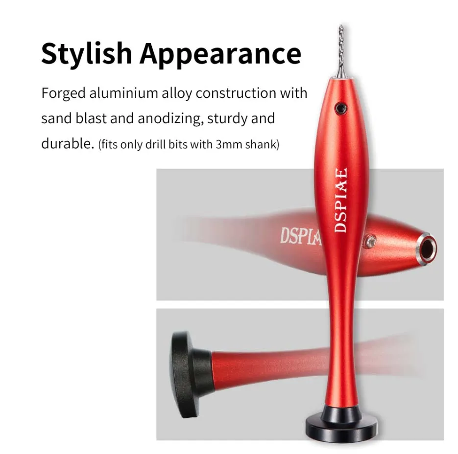 Прецизионная ручная минидрель со сверлами