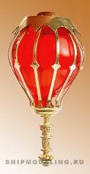 Кормовой фонарь, латунь и пластик, 35мм