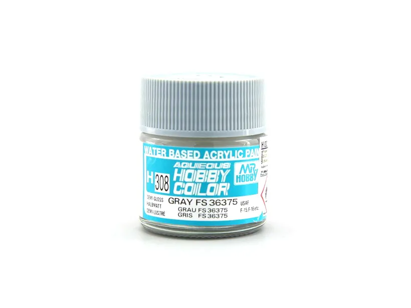 Краска Mr Hobby, акриловая, серая FS36375 полуглянцевая, H 308, 10 мл