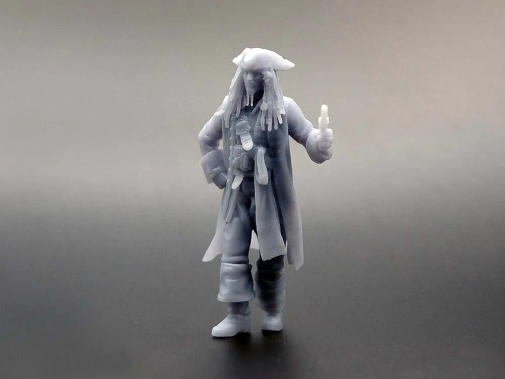 Фигурка пирата "Джек Воробей" №2, смола, 34 мм Фигурка пирата "Джек Воробей" №2, смола, 34 мм