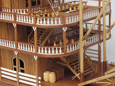 модель корабля для сборки Mississippi 1870