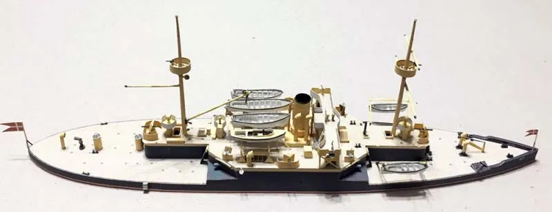 Модель из картона броненосец ODIN