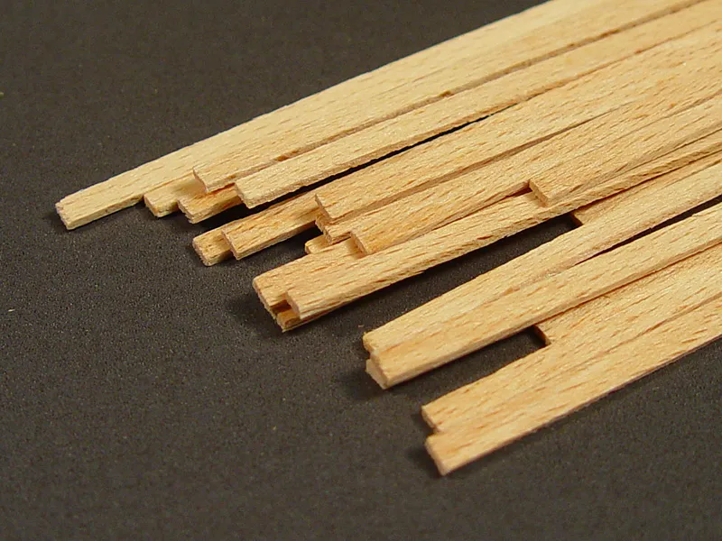 Рейка 1х5 мм, бук, 5 шт