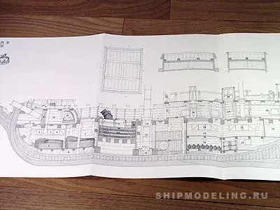 La Salamandre, 1752 + чертежи