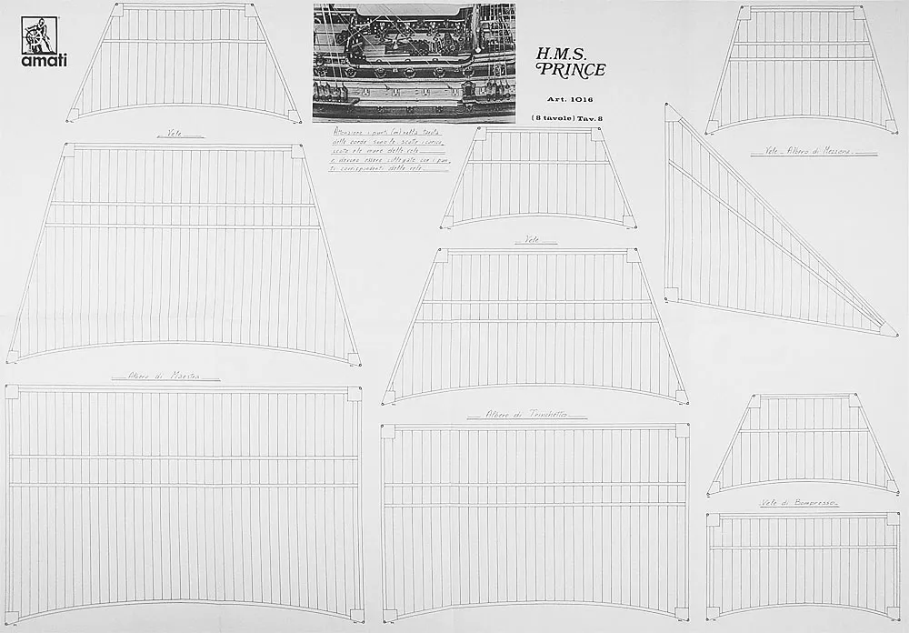 Чертеж корабля HMS Prince