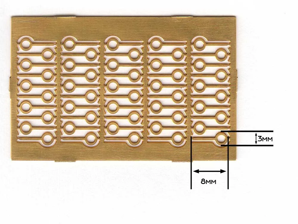 Рым-болты 3 мм, латунь, 50 шт.