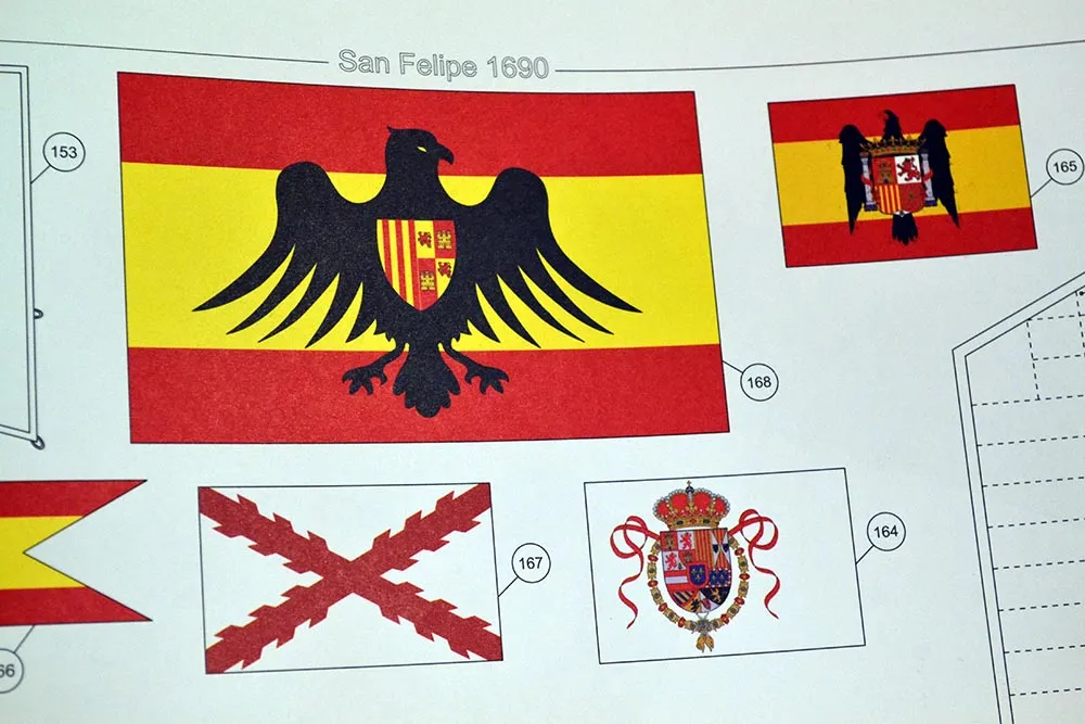 Модель из картона "San Felipe" испанский линейный корабль Модель из картона "San Felipe" испанский линейный корабль