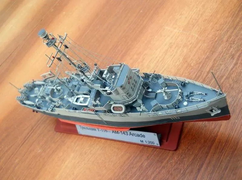 Модель из картона Тральщик Т-116